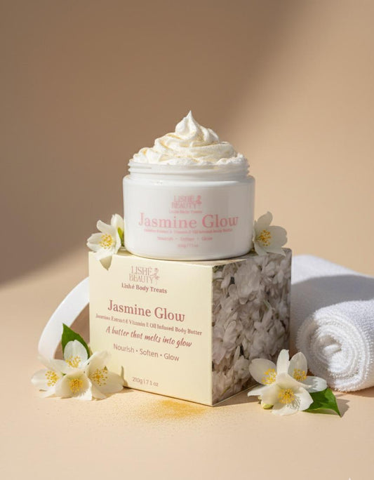 Jasmine Glow Whipped Body Butter - Infused with Vitamin E Oil & Jasmine Extract