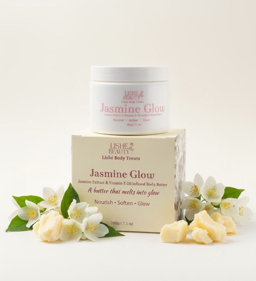 Jasmine Glow Whipped Body Butter - Infused with Vitamin E Oil & Jasmine Extract