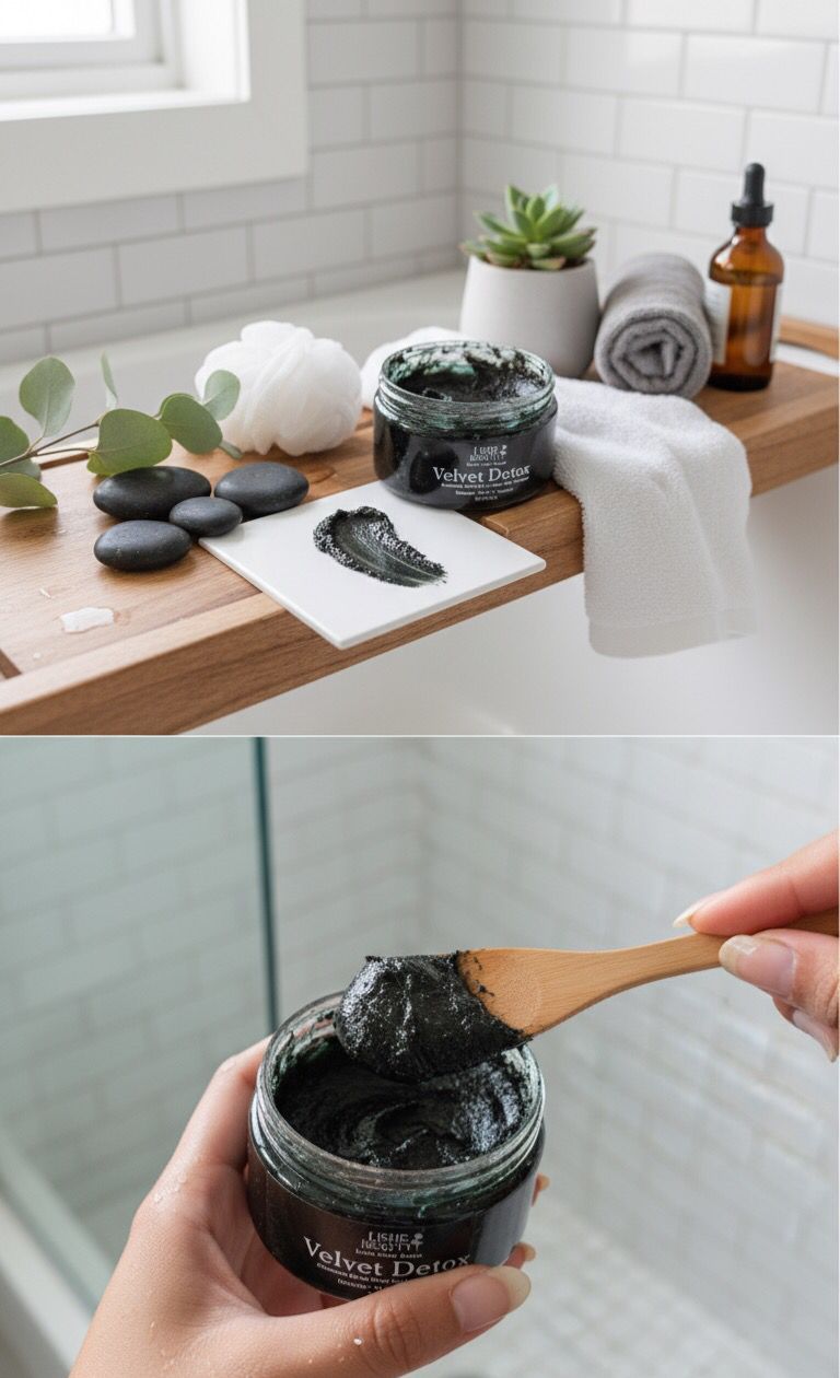 Velvet Detox Body Cleanser - Infused with Moroccan Black Soap