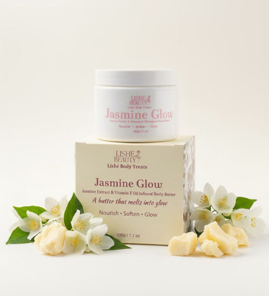 Jasmine Glow Whipped Body Butter - Infused with Vitamin E Oil & Jasmine Extract